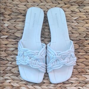 Marc Fisher, Lartie, White Women's Sandals, size 10